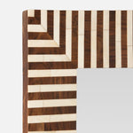 Malena Mirror, Natural Teak/Natural Bone, 30"W x 40"H