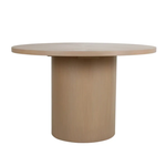 Indigo Road by Egypt Bianca 48" Round Natural Wood Dining Table