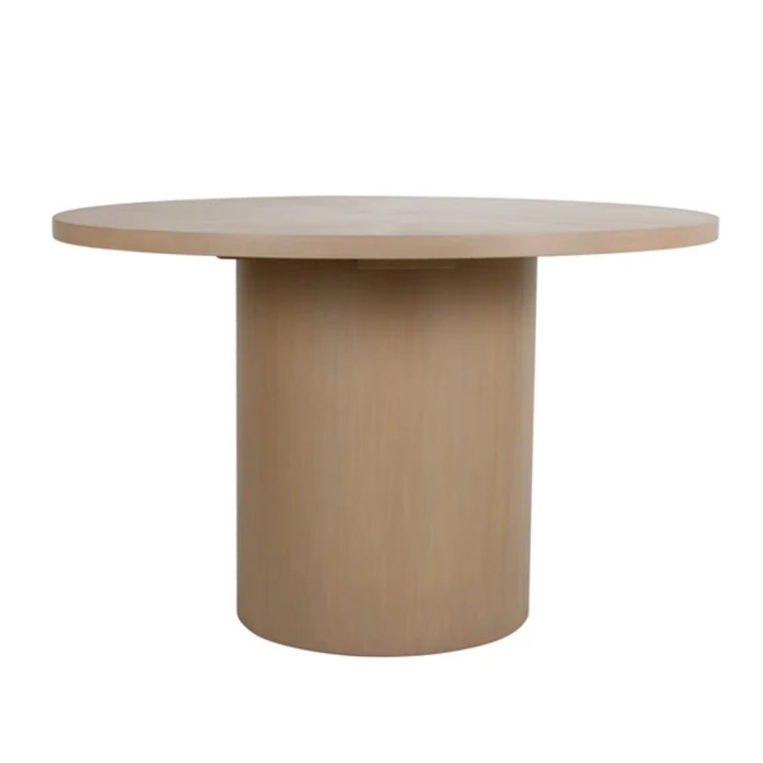 Indigo Road by Egypt Bianca 48" Round Natural Wood Dining Table