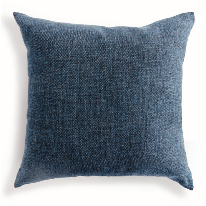 Bevin Square Indoor/Outdoor Pillow, Blue, 24" x 24"