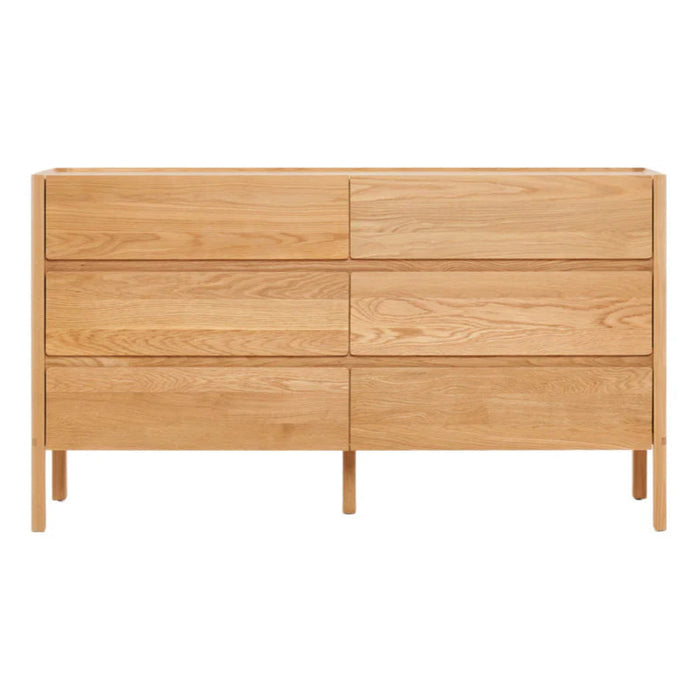 Nell Dresser, 6 Drawers, Light Oak, 63"W