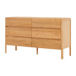 Nell Dresser, 6 Drawers, Light Oak, 63"W