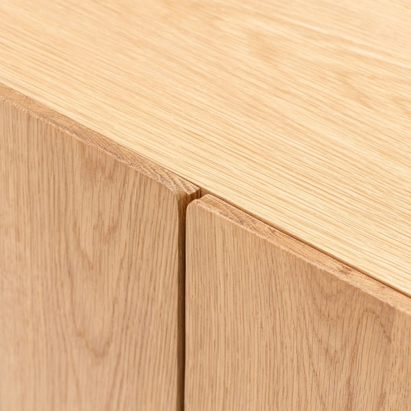 Nell Credenza, Light Oak, 86.6"W X 17.7"D x 25.6"H