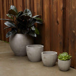 Newport Pot 7.8"x 7" Grey
