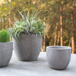 Newport Pot 7.8"x 7" Grey
