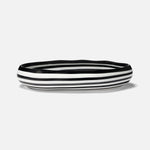 Rucchin Oval Bowl, 24", Black/White Stripe