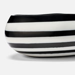 Rucchin Oval Bowl, 24", Black/White Stripe