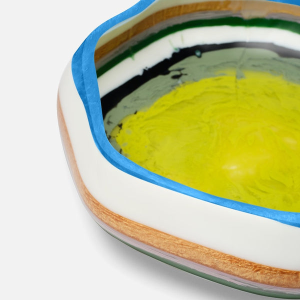 Rucchin Round Bowl, 15" Dia, Multi