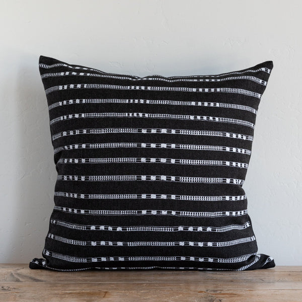 Charcoal Indoor/Outdoor Belmont Dark Pillow 22" X 22"