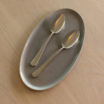 Grey Oval Serving Platter