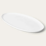 Pearl White Oval Serving Platter