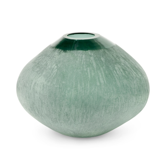 Mykonos Glass Vase, 11"H