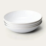 Pearl White Pasta Bowls, Set of 4