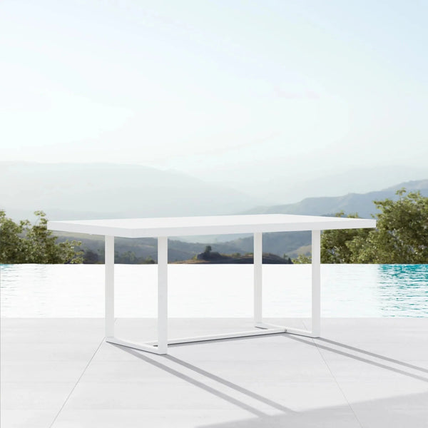 Pavia 71" Dining Table, White, 71"W x 39.4"D