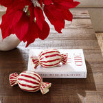 Peppermint Candy Object, 8.75"W x 4.75"D x 3.75"H