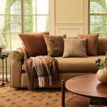 Solid Bordered Pillow Cover - Golden Oak, 24" x 24"