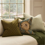 Mini Stripe Pillow Cover - Olive, 24" x 24"