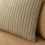 Twill Stripe Pillow Cover - Vetiver Green, 20" x 20"