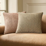 Twill Stripe Pillow Cover - Vetiver Green, 20" x 20"