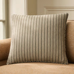 Twill Stripe Pillow Cover - Vetiver Green, 20" x 20"