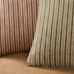 Twill Stripe Pillow Cover - Vetiver Green, 20" x 20"