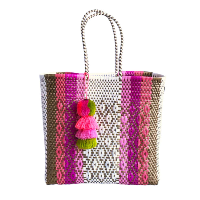 Pink Sunset Citron Medium Tote