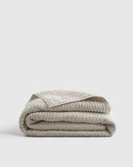 European Linen Cotton Stitch Quilt Collection - Natural, 2 Sizes