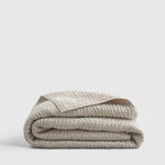 European Linen Cotton Stitch Quilt Collection - Natural, 2 Sizes