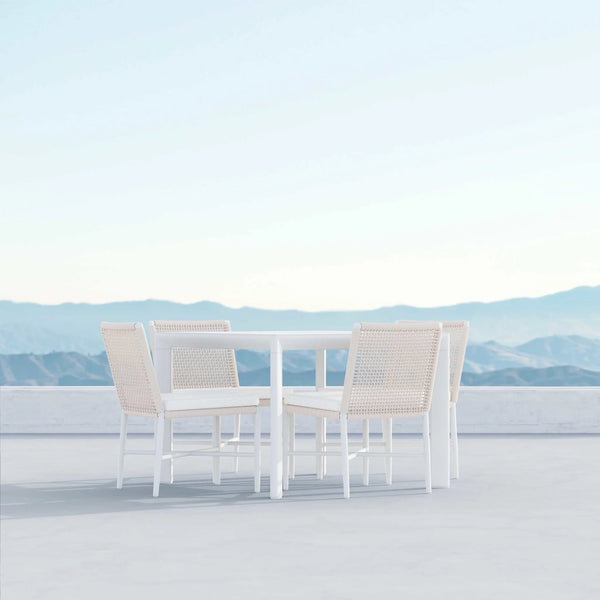 Porto 43" Dining Table, White, 43"W x 43"D