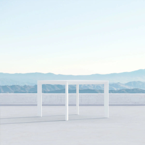Porto 43" Dining Table, White, 43"W x 43"D