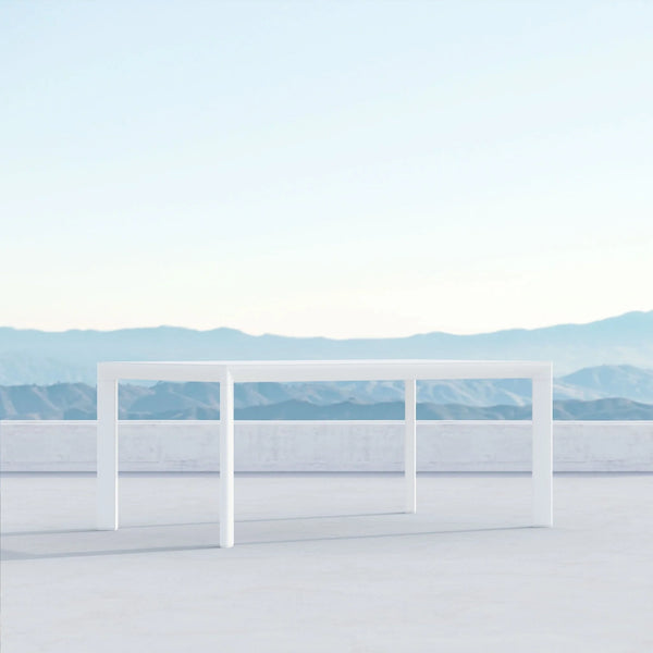Porto 72" Dining Table, White, 72.24"W x 41.93"D