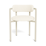 Porto Dining Chair, Aluminum Bone/ Riviera Ivory