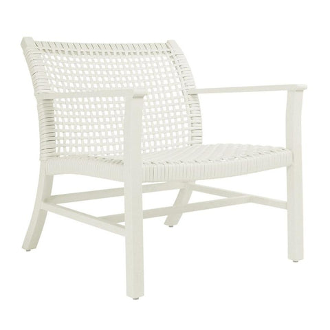 Catherine Club Chair, White Aluminium/Ivory