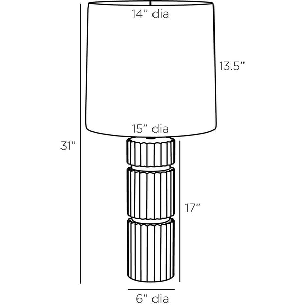 Annika Table Lamp, 31"H