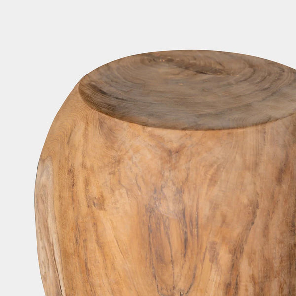 Pure Sphere Stump, Teak, 23.6"W x 23.6"D