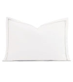 Enzo Satin Stitch White/Silver Collection