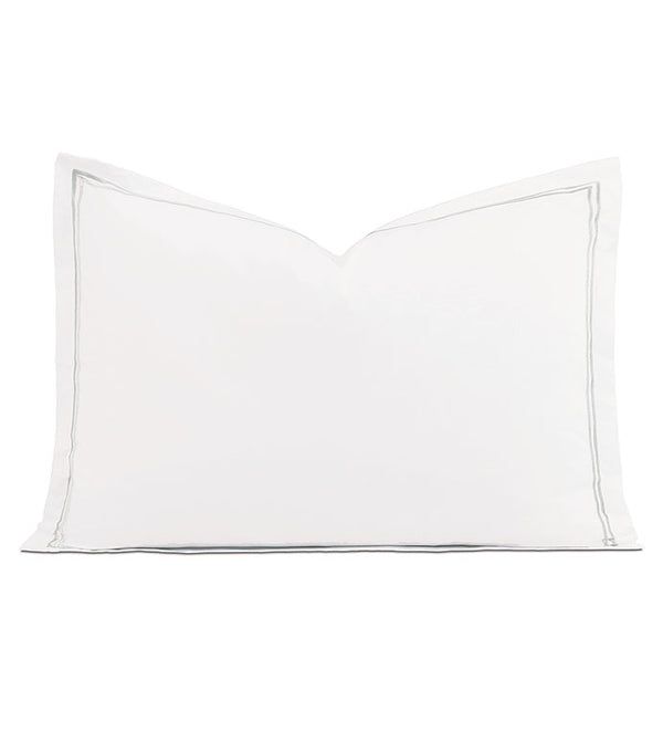 Enzo Satin Stitch White/Silver Collection