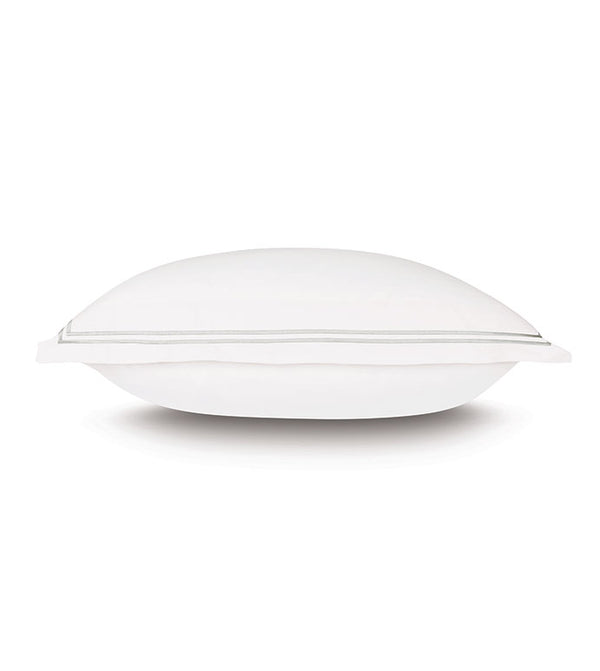 Enzo Satin Stitch White/Silver Collection