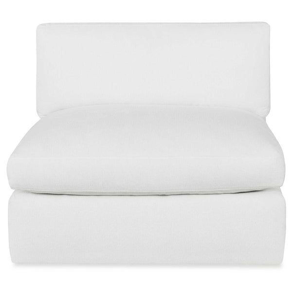 Slope Wedge Sofa, Alabaster Chenille, 150" x 74"