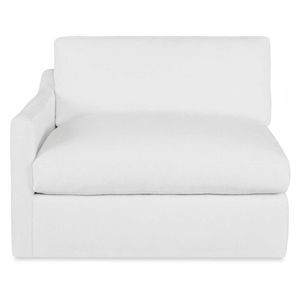 Slope Wedge Sofa, Alabaster Chenille, 150" x 74"