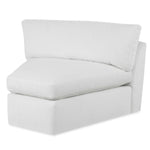 Slope Wedge Sofa, Alabaster Chenille, 150" x 74"