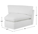 Slope Wedge Sofa, Alabaster Chenille, 150" x 74"