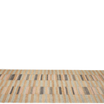 Ravel Stripe Blue Handwoven Wool Rug