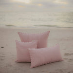 The Rectangle Throw Pillow - Lauren's Pink Stripe, 15" x 27.5"