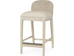 Surrey 24" Counter Stool, Cream White Leather