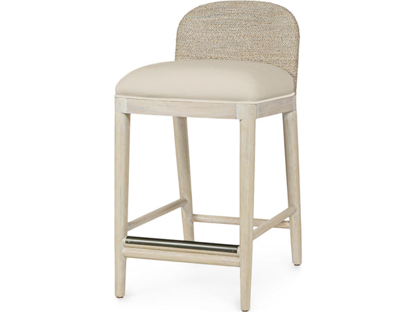 Surrey 24" Counter Stool, Cream White Leather