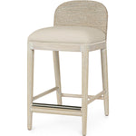 Surrey 24" Counter Stool, Cream White Leather