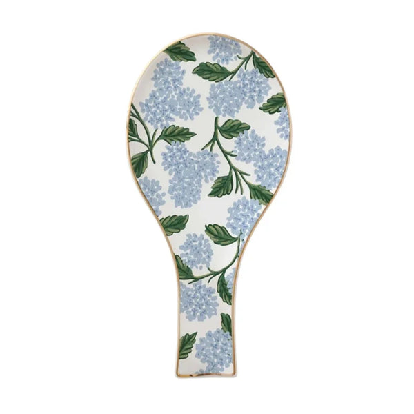 Hydrangea Porcelain Spoon Rest