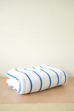 Ritz Striped Pool Towel, Blue/White, 35"W x 68"L