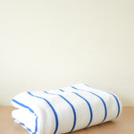 Ritz Striped Pool Towel, Blue/White, 35"W x 68"L